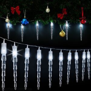 Goleto Vánoční LED řetěz rampouchy 5,4 m | studená bílá 40 LED - Favi.cz