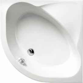 Polysan SELMA hluboká sprchová vanička, čtvrtkruh 90x90x30cm, R550, bílá,28611
