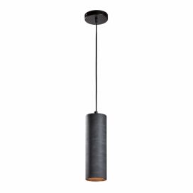 Černé závěsné světlo Kave Home Maude, výška 31 cm