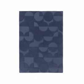 Modrý vlněný koberec Flair Rugs Gigi, 160 x 230 cm Bonami.cz