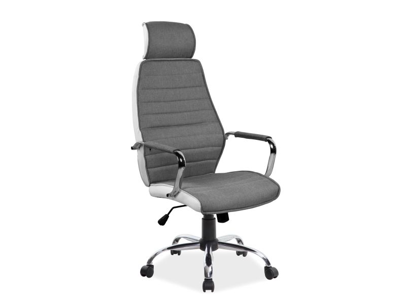 Židle kancelářská Q035 šedý/bílý - Nabytek-Bogart.cz