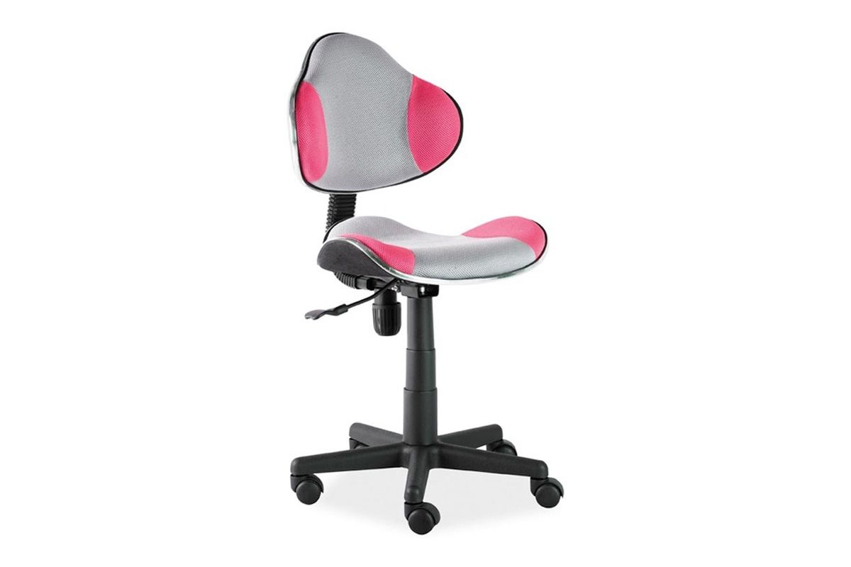 Židle kancelářská QG2 růžový/šedý - Nabytek-Bogart.cz