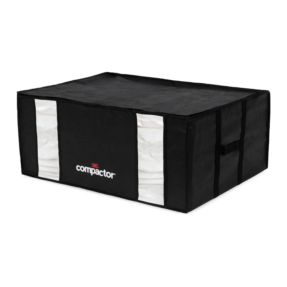 Černý úložný box s vakuovým obalem Compactor Black Edition, objem 210 l - Bonami.cz