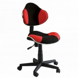 Židle kancelářské QG2 CZERWONO/čierna