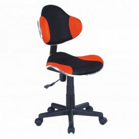 Židle kancelářské QG2 POMARAŃCZOWO/Černý