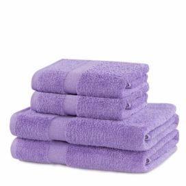 Set světle fialových ručníků DecoKing Niki