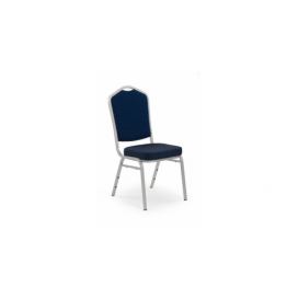 židle Halmar - K66 - doprava zdarma  modrá / stříbrná