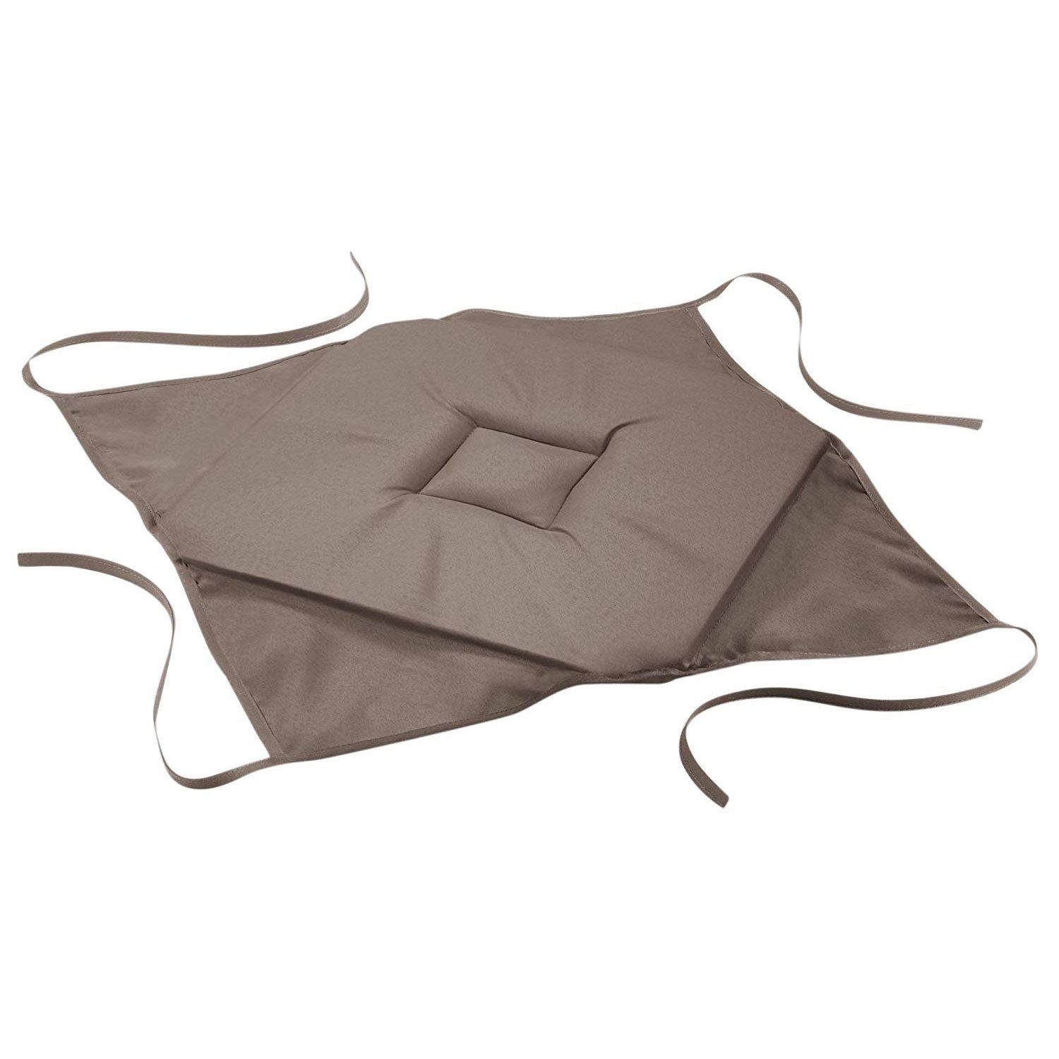 Douceur d\'intérieur Hnědý polštář na židli v hnědé barvě z polyestru Essentiel, 36x36 cm - EMAKO.CZ s.r.o.