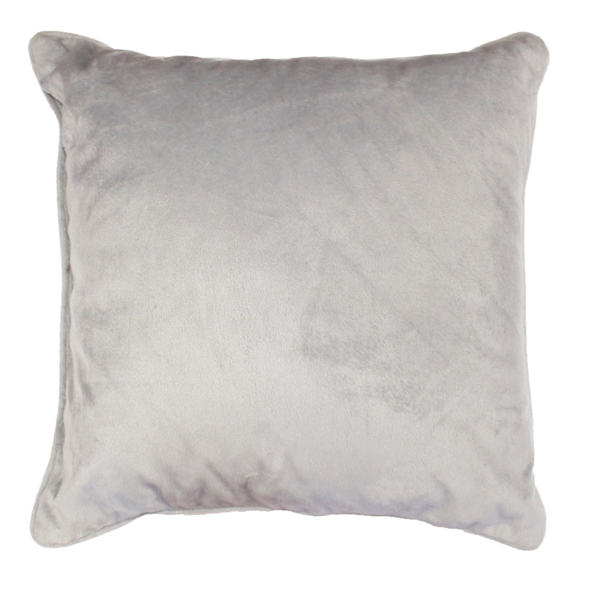 Douceur d\'intérieur Dekorativní šedý polštář z polyestru Romantic, 40x40 cm - EMAKO.CZ s.r.o.