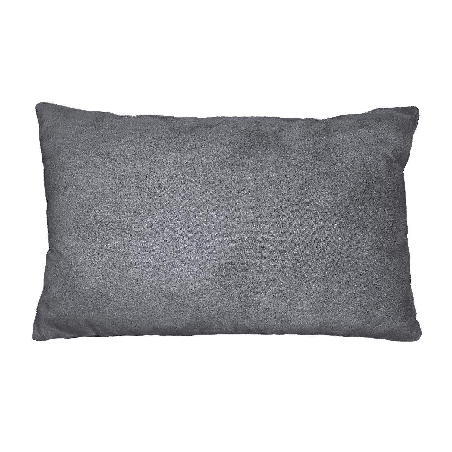 Douceur d\'intérieur Dekorativní polštář v tmavě šedé barvě SUEDINE, 30x50 cm - EMAKO.CZ s.r.o.