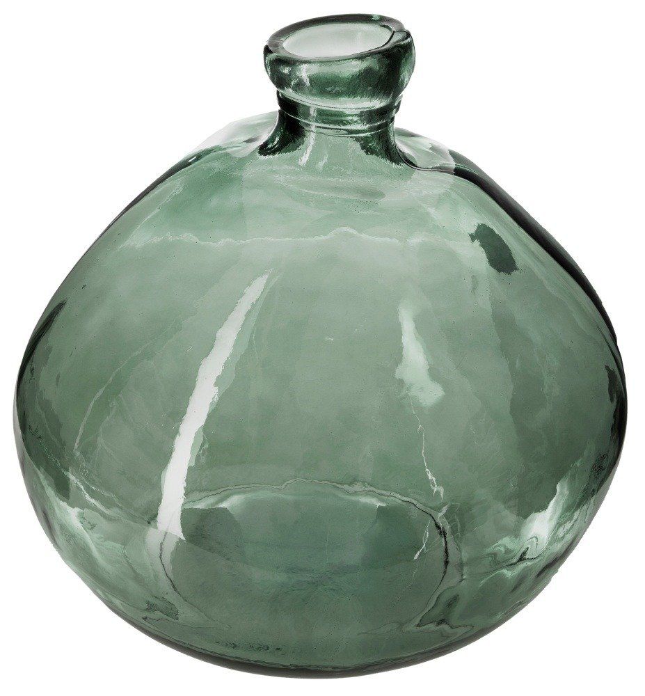 Atmosphera Váza kulatá pro broušené vázy, sklo, barva khaki, O 33 cm - EMAKO.CZ s.r.o.