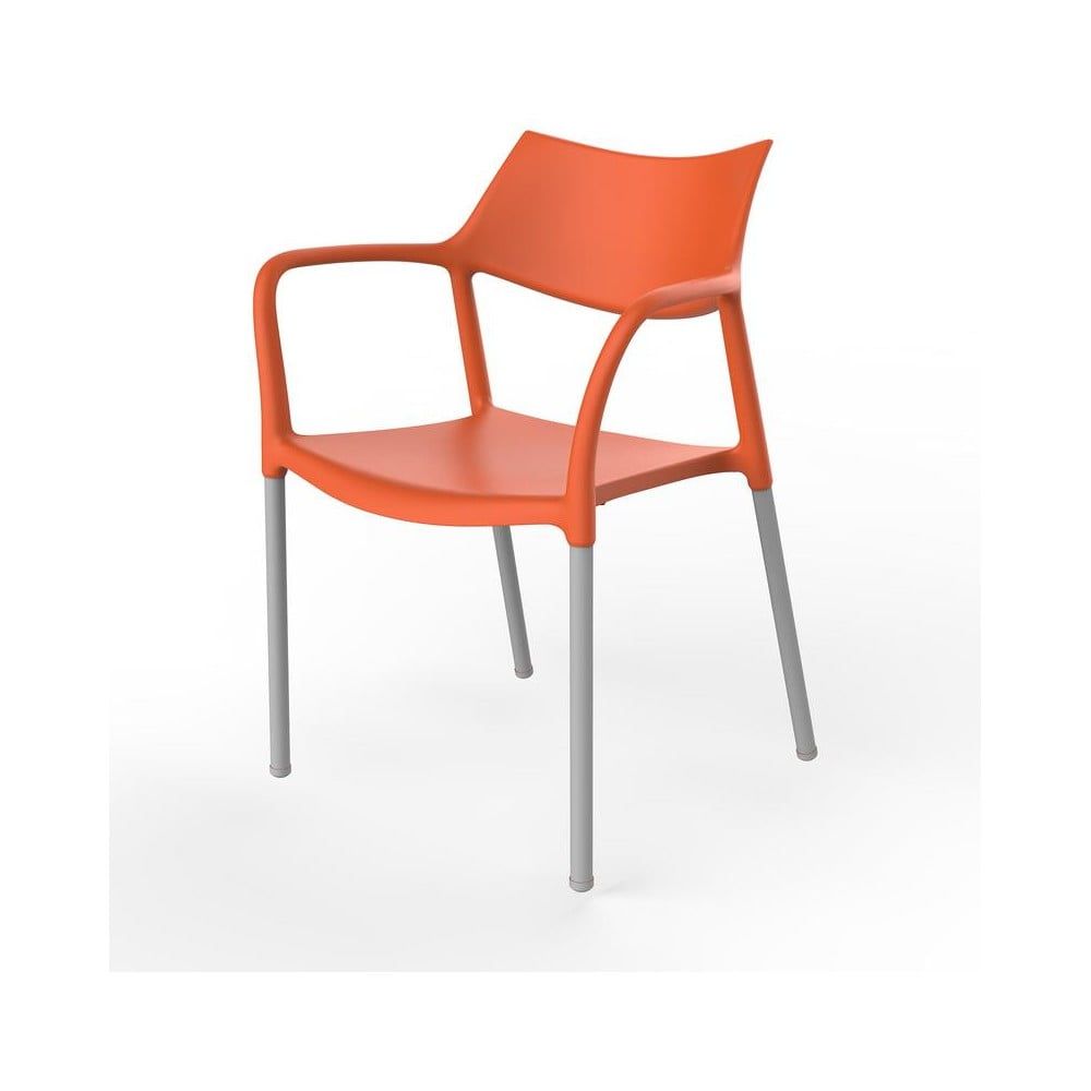 Sada 2 oranžových zahradních židlí Resol Splash - Bonami.cz