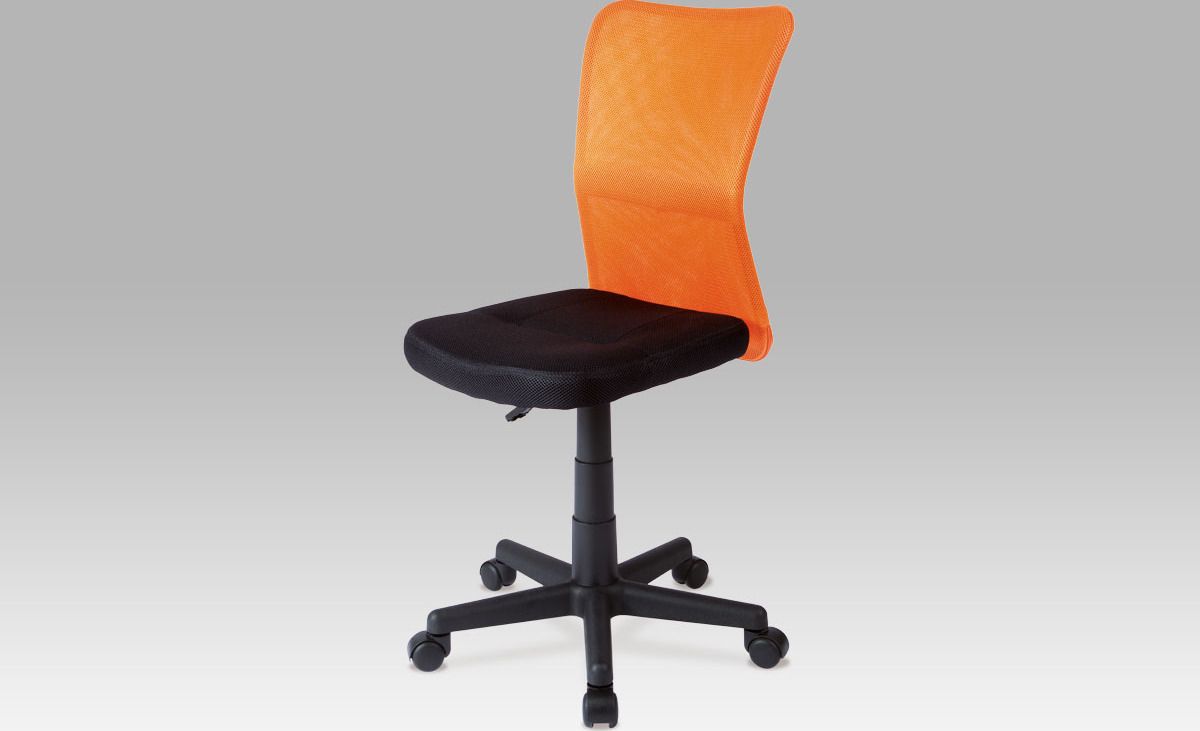 Dalenor Dětská kancelářská židle Anna, černá/oranžová Barva: černá / oranžová - M DUM.cz