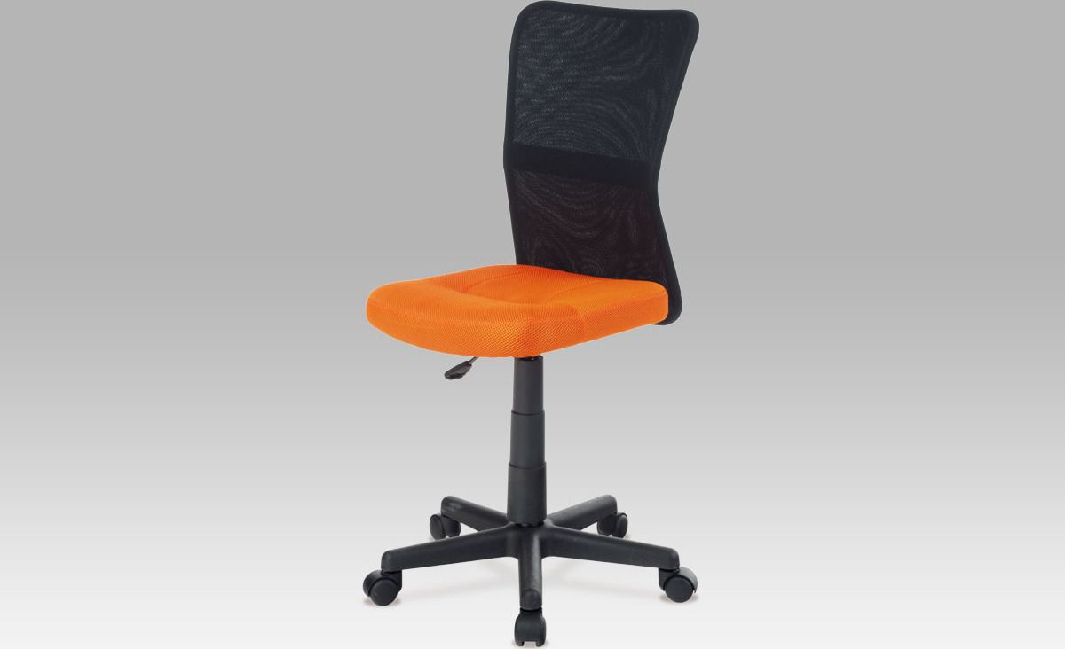 Dalenor Dětská kancelářská židle Rufin, oranžová/černá Barva: černá / oranžová - M DUM.cz