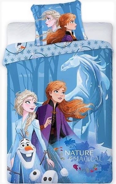 Povlečení bavlna Frozen Anna a Elsa 140x200+70x90 cm  - POVLECENI-OBCHOD.CZ