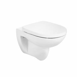 Závěsná WC mísa ROCA DEBRA + prkénko SUPRALIT- softclose (pomalé sklápění)