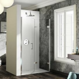Sprchové dveře 80x200 cm pravá Huppe Solva pure chrom lesklý ST4403.092.322