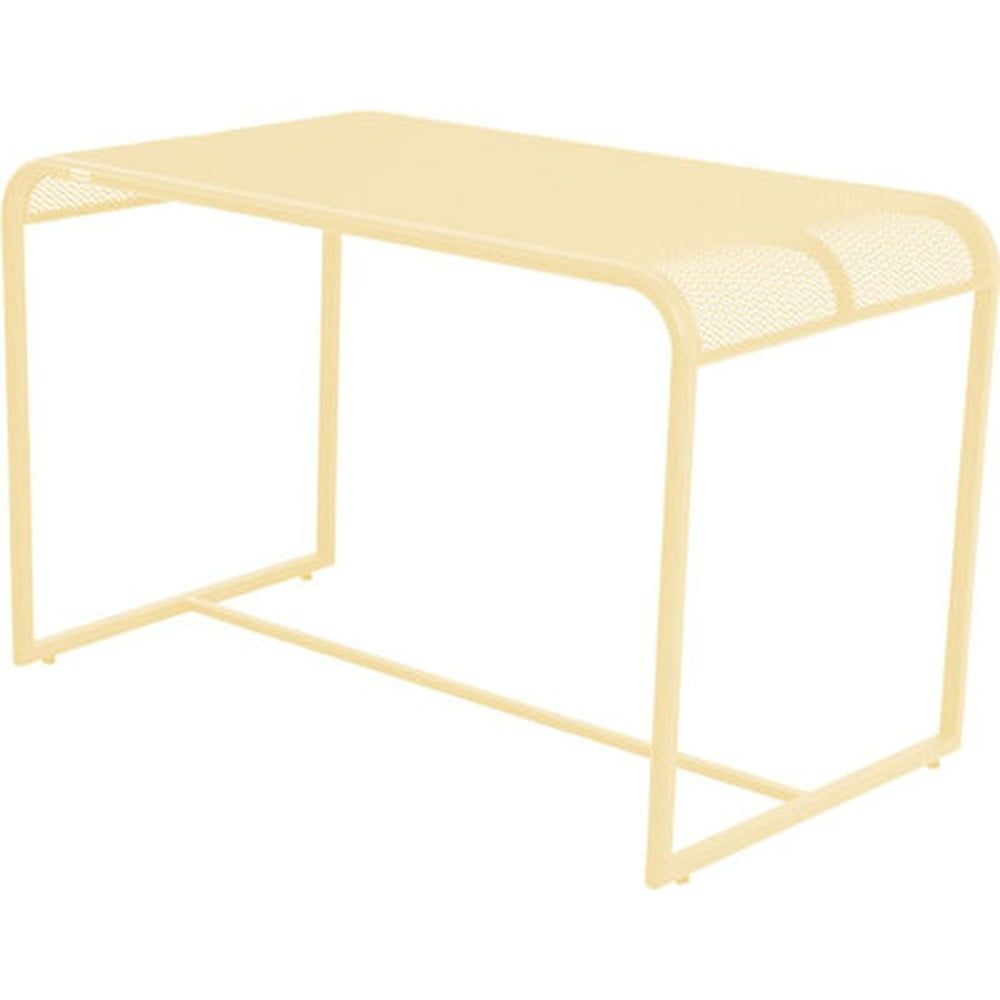 Žlutý kovový balkónový stolek Garden Pleasure MWH, 63 x 110 cm - Bonami.cz
