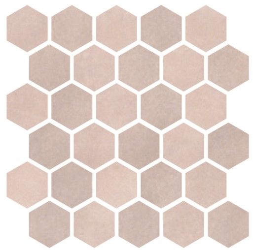 Mozaika Cir Materia Prima pink velvet hexagon 27x27 cm lesk 1069917, 1ks - Siko - koupelny - kuchyně