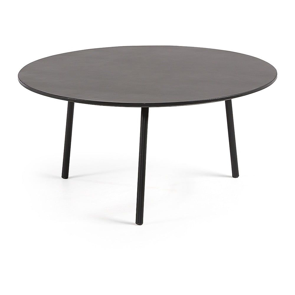 Černý betonový konferenční stolek Kave Home Mathis 70 cm - Bonami.cz