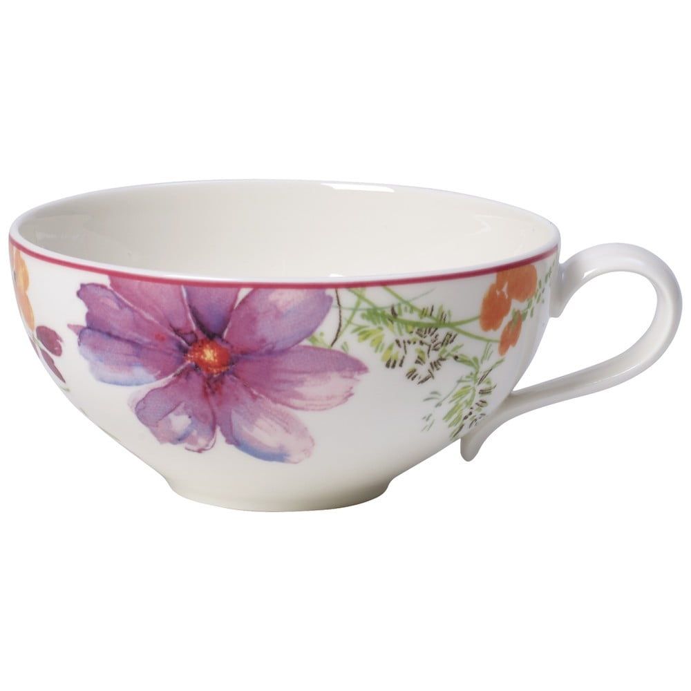 Porcelánový šálek na čaj s motivem květin Villeroy & Boch Mariefleur Tea, 0,24 l - Bonami.cz