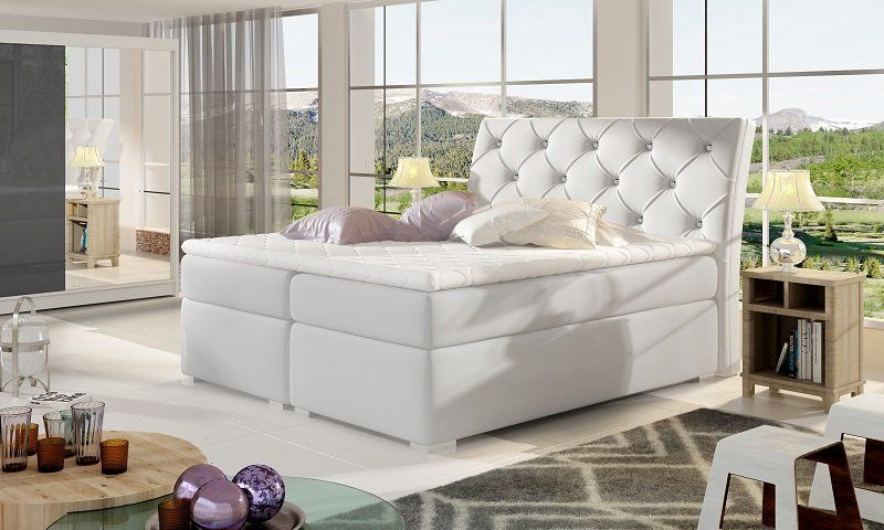 Boxspring Balvin 180x200 Materiál / Dekor: Ekokůže Soft 17 - Nábytek Natali s.r.o.