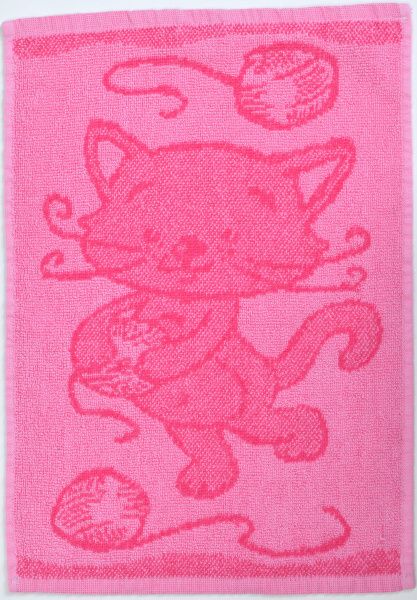 Dětský ručník Cat pink 30x50 cm   - POVLECENI-OBCHOD.CZ