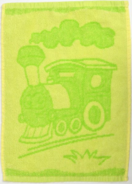 Dětský ručník Train green 30x50 cm  - POVLECENI-OBCHOD.CZ