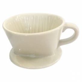 Keramický drip Kaffia 1-2 šálky bílý