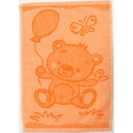 Dětský ručník Bear orange 30x50 cm