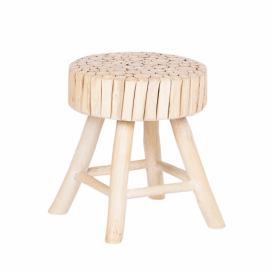 Noční stolek světlé dřevo NAMPA