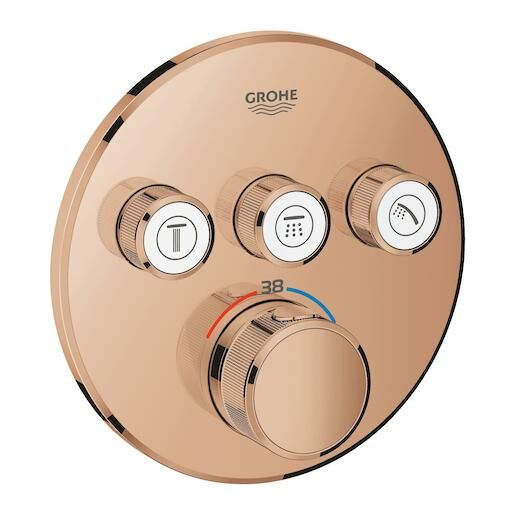 Sprchová baterie Grohe Grohtherm Smartcontrol bez podomítkového tělesa Warm Sunset 29121DA0 - Siko - koupelny - kuchyně