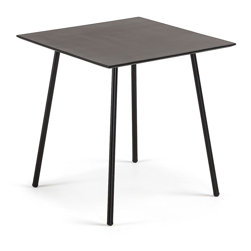 Černý stůl Kave Home Ulrich, 75 x 75 cm - Bonami.cz