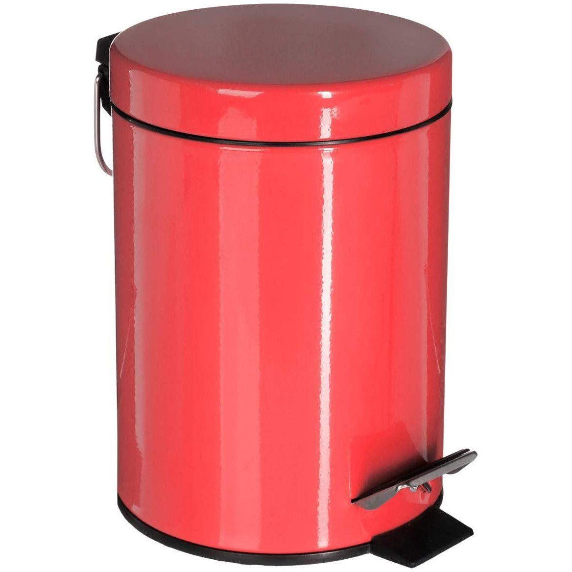 5five Simple Smart Kovový odpadkový koš v červené barvě, 3 l, 24,5x17 cm - EMAKO.CZ s.r.o.