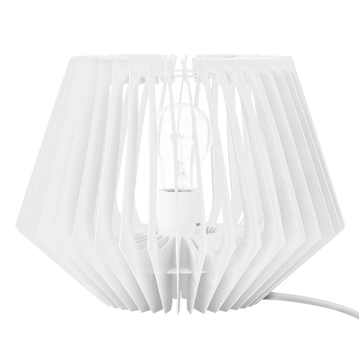 Atmosphera Stolní lampa s dekorativní žárovkou, 21 cm, bílá - EMAKO.CZ s.r.o.