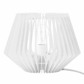 Atmosphera Stolní lampa s dekorativní žárovkou, 21 cm, bílá