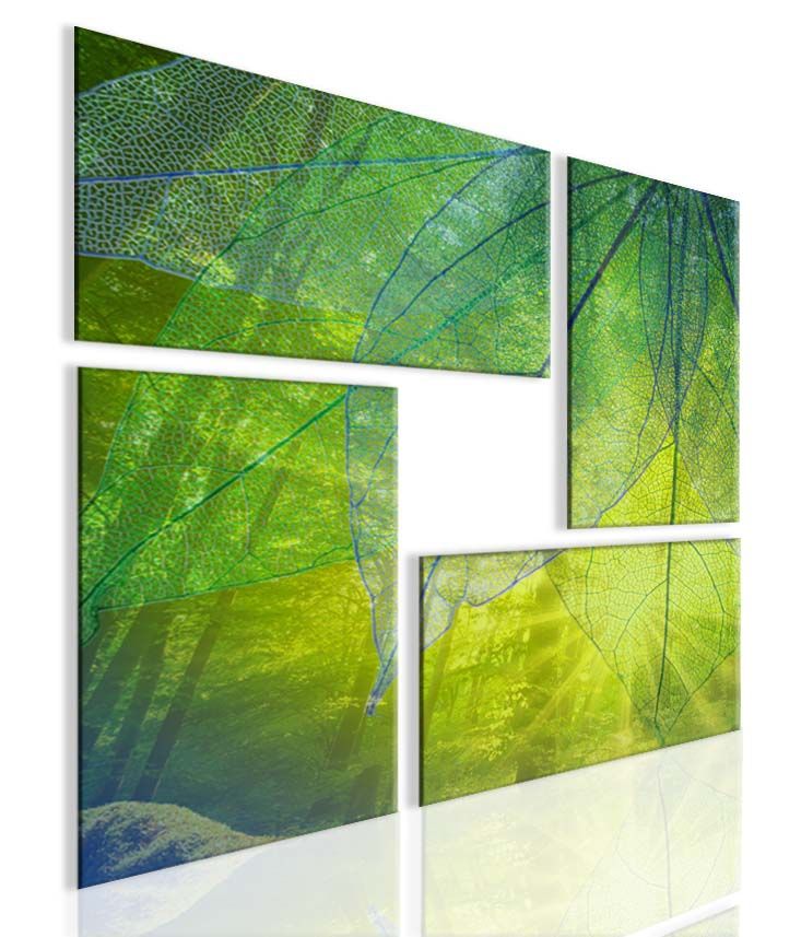 Atypický obraz les Velikost (šířka x výška): 80x80 cm - S-obrazy.cz