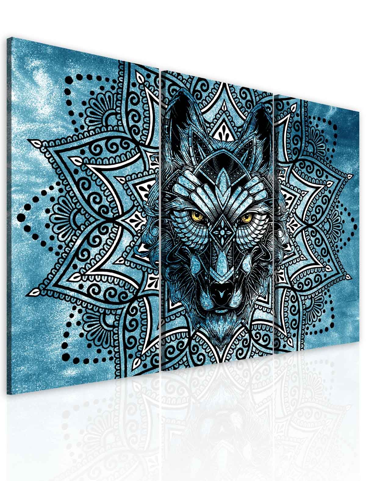 Energetický obraz vlk Blue Velikost (šířka x výška): 120x80 cm - S-obrazy.cz