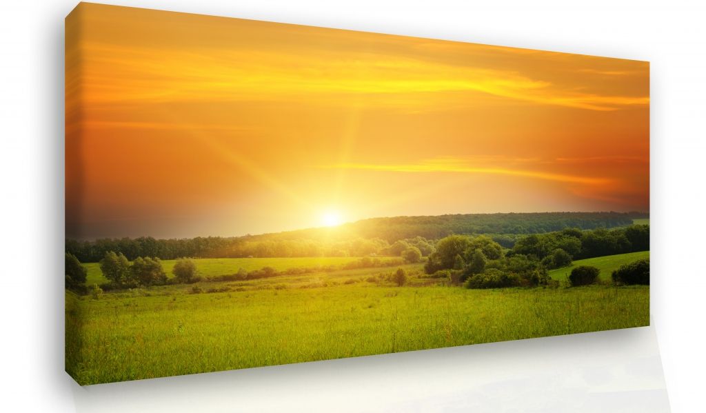 Jednodílný obraz západ slunce Velikost (šířka x výška): 150x100 cm - S-obrazy.cz