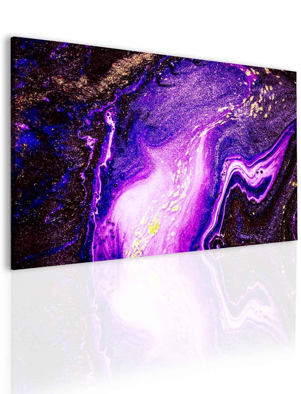 Obraz fialovozlatá abstrakce Velikost (šířka x výška): 120x80 cm - S-obrazy.cz