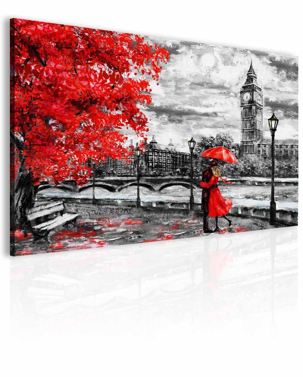 Obraz láska v Londýně Velikost (šířka x výška): 90x60 cm - S-obrazy.cz
