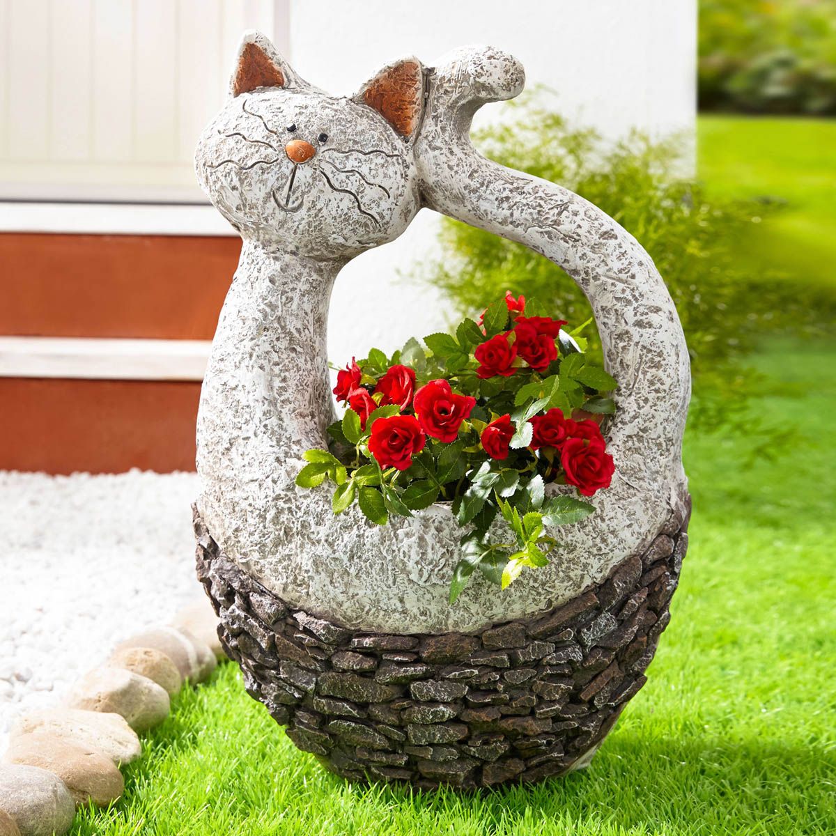Die moderne Hausfrau Květináč kočička Lilly - Velký Košík