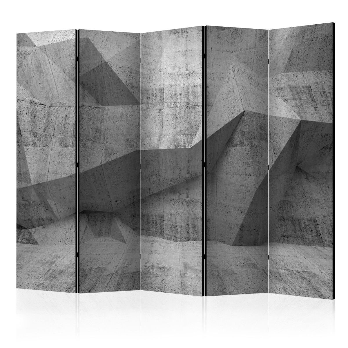 Artgeist Paraván - Concrete Geometry II [Room Dividers] Velikosti (šířkaxvýška): 225x172 - S-obrazy.cz