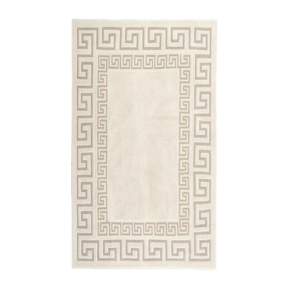 Krémový odolný bavlněný koberec Vitaus Versace, 120 x 180 cm - Bonami.cz