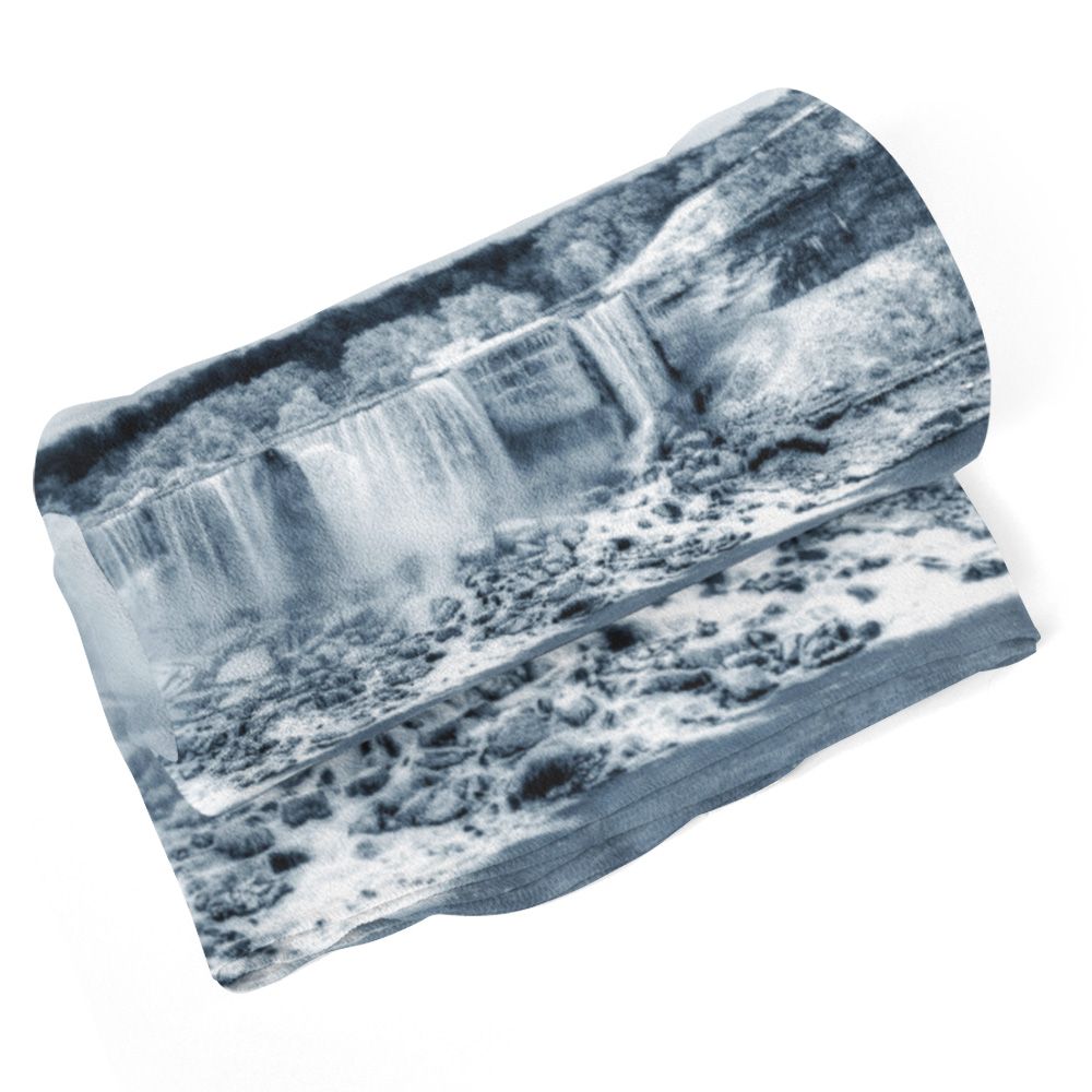 Deka SABLIO - Černobílý vodopád 190x140 cm - E-shop Sablo s.r.o.