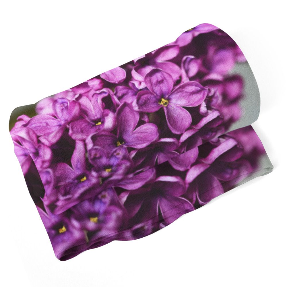 Deka SABLIO - Fialové květy 150x120 cm - E-shop Sablo s.r.o.