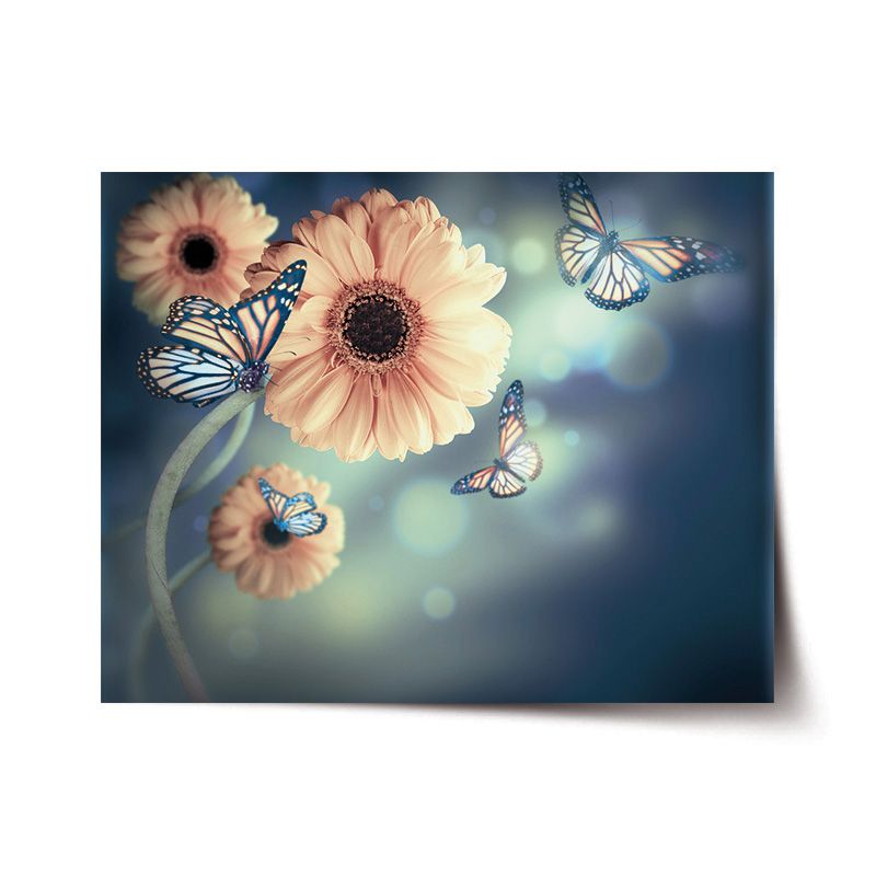 Plakát SABLIO - Květinová abstrakce 60x40 cm - E-shop Sablo s.r.o.