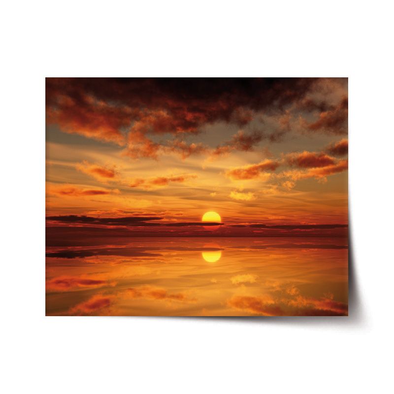 Plakát SABLIO - Oranžové slunce 60x40 cm - E-shop Sablo s.r.o.