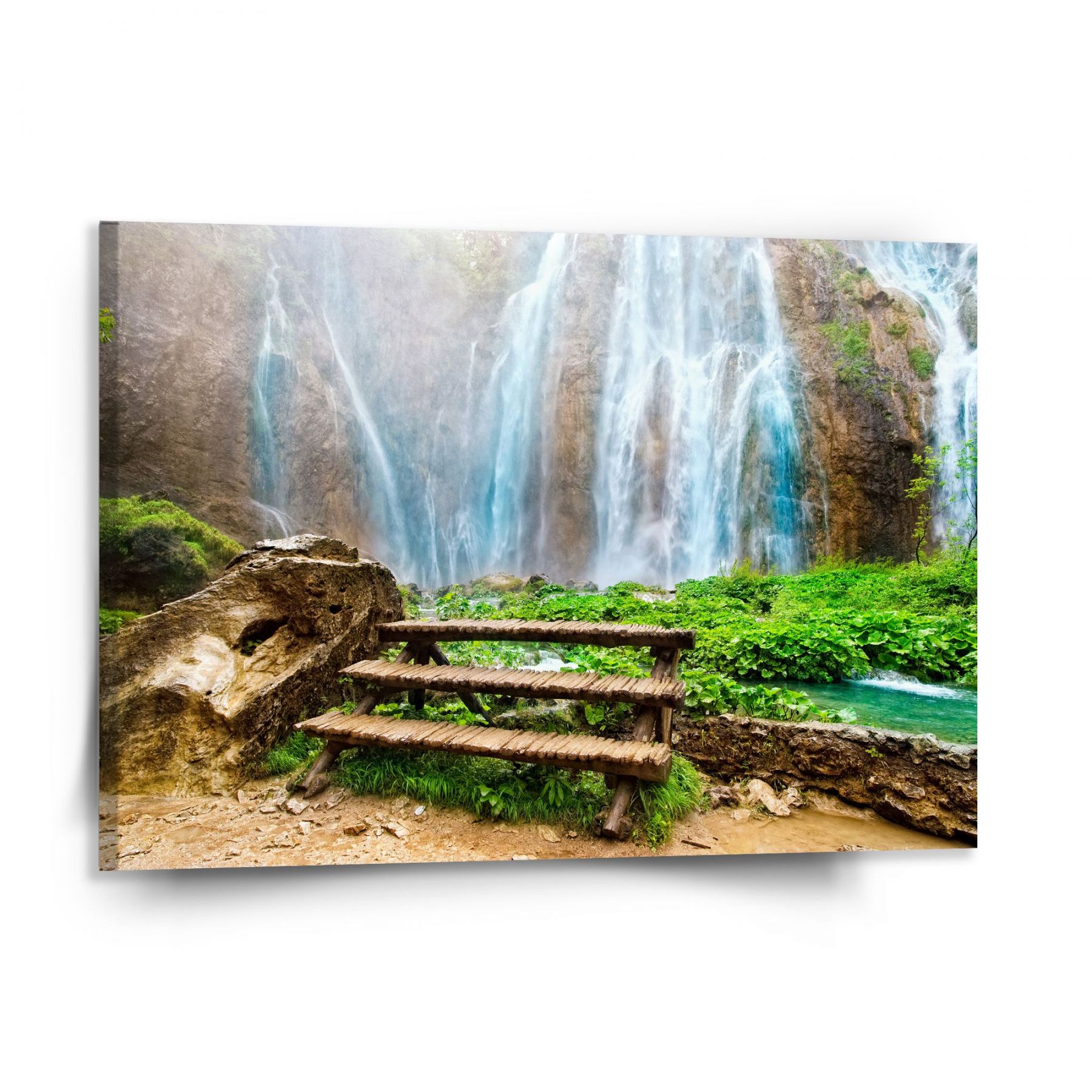 Obraz SABLIO - Posezení u vodopádu 150x110 cm - E-shop Sablo s.r.o.