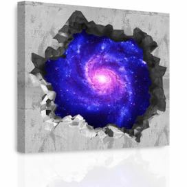 3D obraz galaxie + háčky, hřebíčky, čistící hadřík ZDARMA Velikost (šířka x výška): 80x80 cm